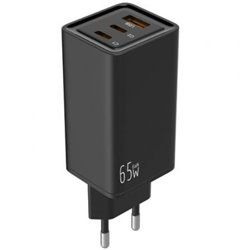 Cargador Universal Leotec LECSPH65W3K/ 2xUSB Tipo-C/ 1xUSB/ 65W