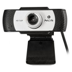 Webcam NGS Xpress Cam 720/ 1280 x 720 HD/ Blanco y Negro