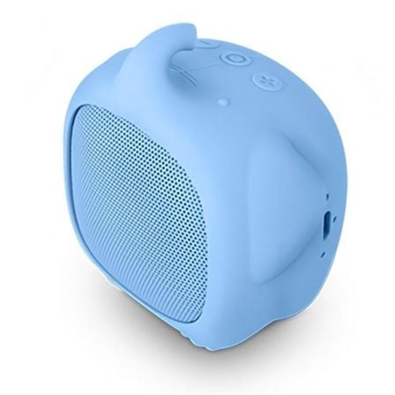 Altavoz con Bluetooth SPC Sounds Pups Elephant/ 3W/ 1.0/ Azul