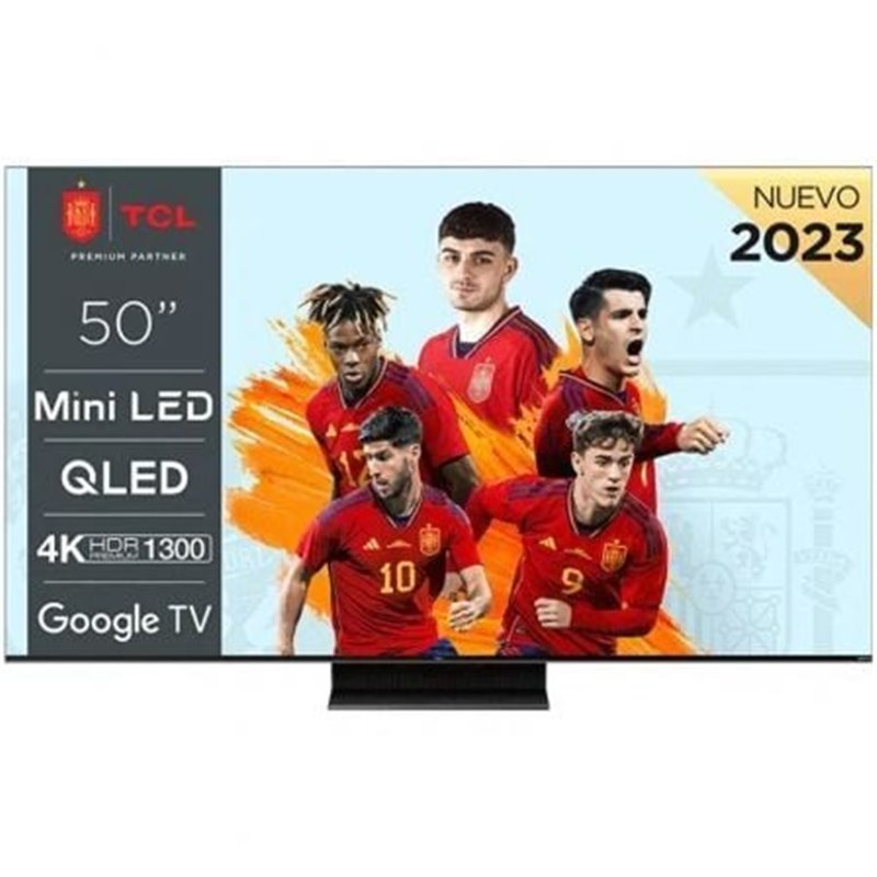 Televisor TCL QLED-Mini LED 50C805 50"/ Ultra HD 4K/ Smart TV/ WiFi