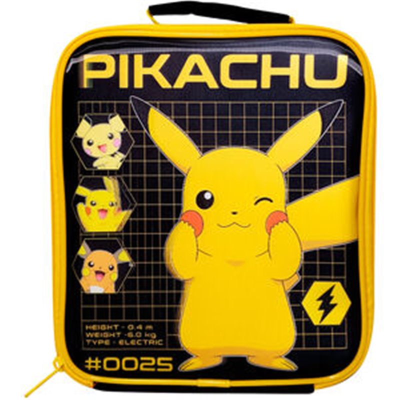 BOLSA PORTAMERIENDAS LENTICULAR PIKACHU POKEMON TERMICA