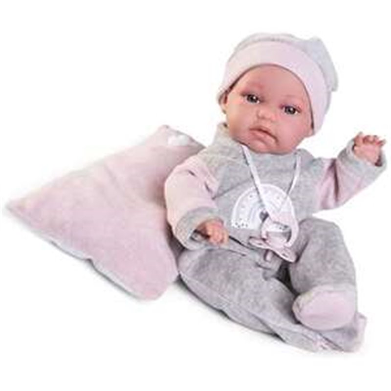 MUÑECA BABY TONETA POSTURITAS CAMITA 34 CM