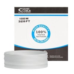 Bobina de Cable RJ45 UTP Nanocable 10.20.0302-FLEX Cat.5e/ 100m/ Gris