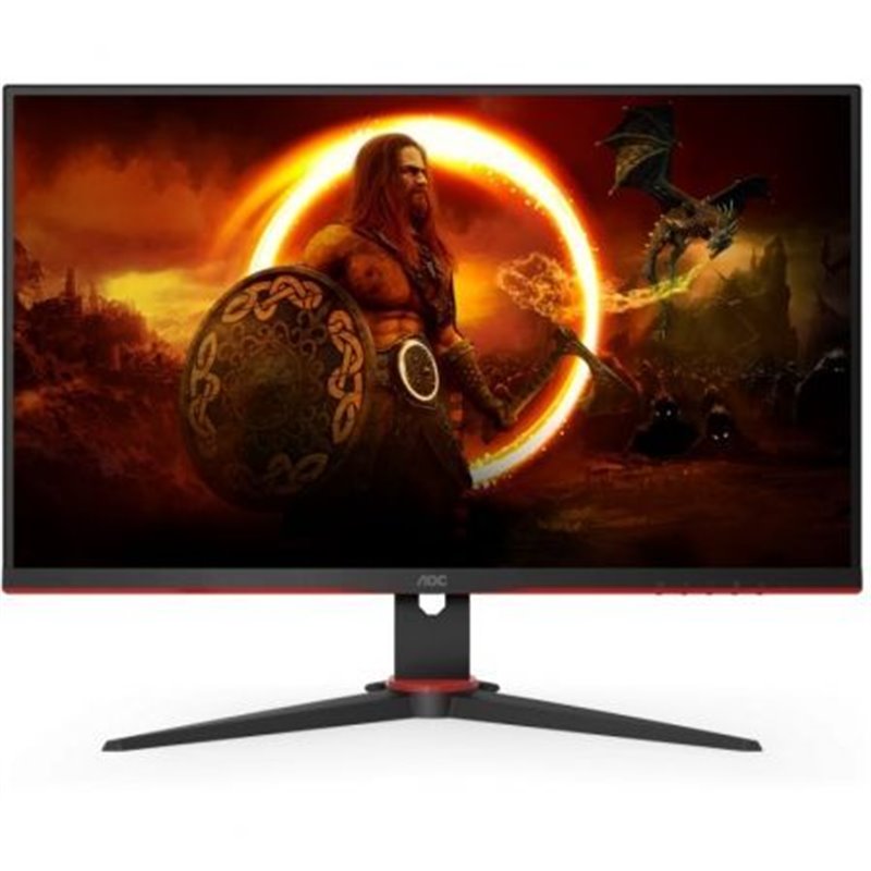 Monitor Gaming AOC Q27G2E/BK 27"/ QHD/ 1ms/ 144Hz/ VA/ Negro y Rojo