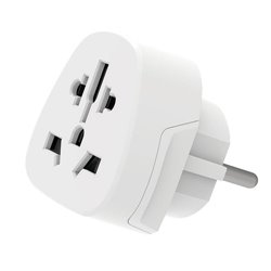 Ewent EW1480 adaptador de enchufe eléctrico Universal Blanco