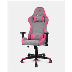 DRIFT DR90 PRO Silla para videojuegos de PC Asiento acolchado Gris, Rosa