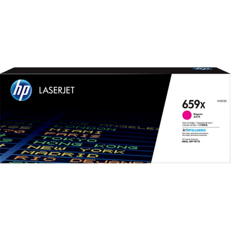 HP LaserJet Cartucho de tóner Original 659X magenta de alta capacidad