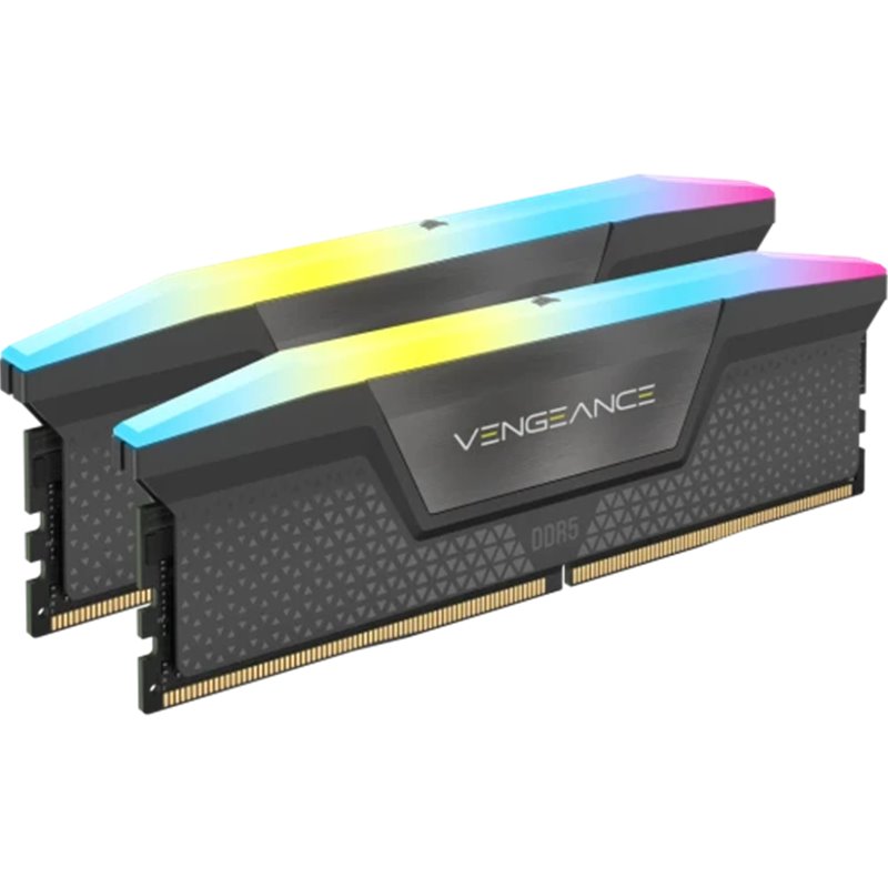 MEMORIA CORSAIR DDR5 64GB 2X32GB PC5600 VENGEANCE RGB CMH64GX5M2B5600Z36K