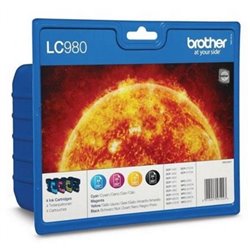 Cartucho de Tinta Original Brother LC-980 Multipack/ Cian/ Magenta/ Amarillo/ Negro