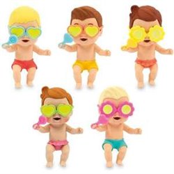 MUÑECO BEBE AMICICCI 11 CM BEACH TIME 5 MOD SDOS - MODELOS SURTIDOS