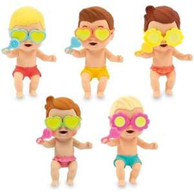 MUÑECO BEBE AMICICCI 11 CM BEACH TIME 5 MOD SDOS - MODELOS SURTIDOS