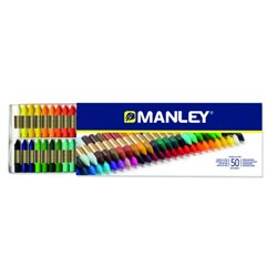 ESTUCHE 50 CERAS MANLEY MNC00088