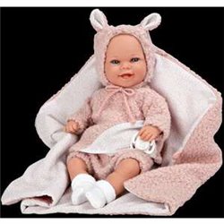 MUÑECA ELEGANCE BABYTO ROSA CON MANTA (MUÑECA DE PESO) 35 CM