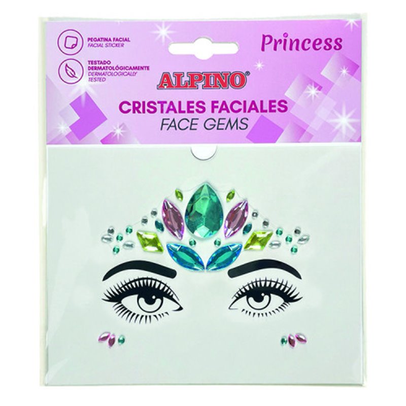 ALPINO GEMAS FACIALES ADHESIVAS PRINCESS ALPINO DL000630