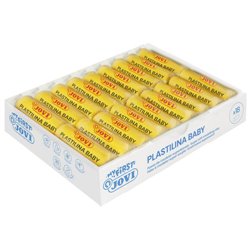 MY FIRST PLASTILINA BABY CAJA 18 PASTILLAS PASTA PARA MODELAR SÚPER BLANDA 38 G AMARILLO  NEW JOVI 37002