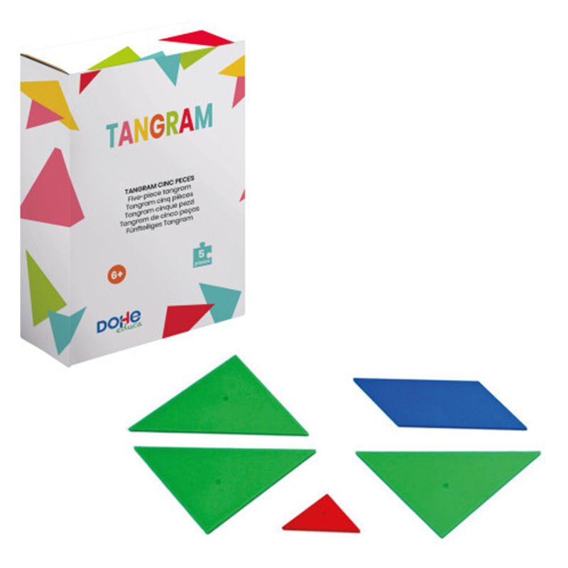 CAJA TANGRAM - 5 PIEZAS - A PARTIR DE 6 AÑOS. DOHE 1025