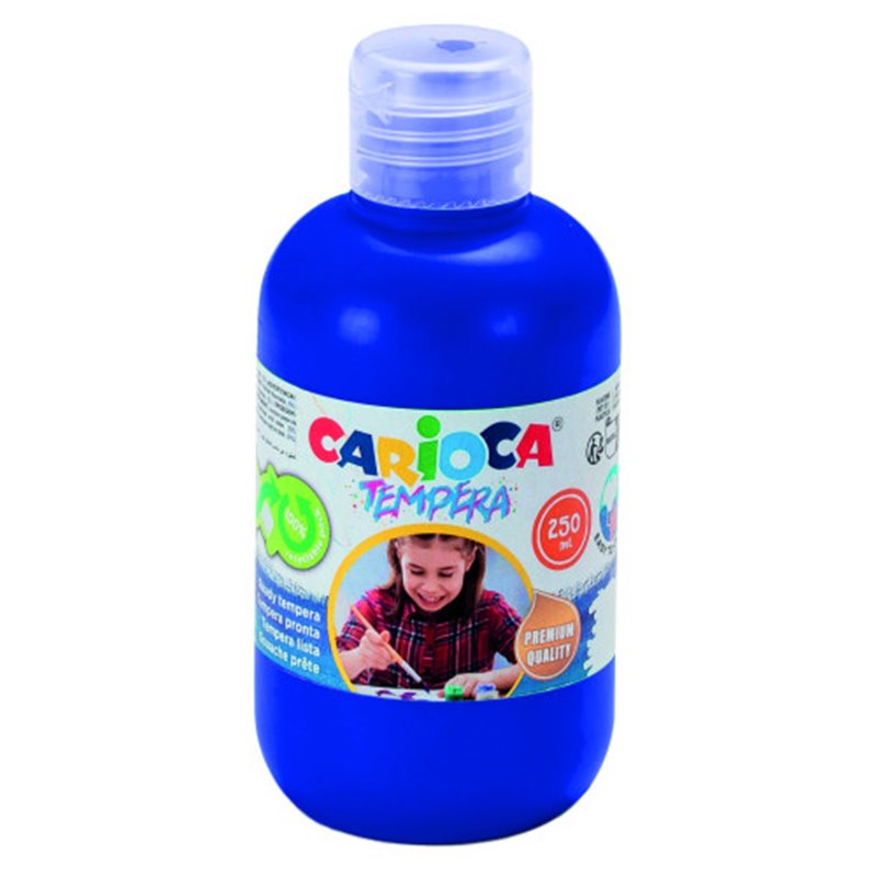 BOTELLA TEMPERA 250 ML. AZUL CARIOCA 40424/05