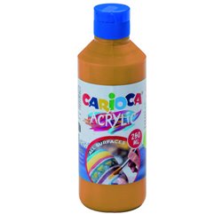 BOTELLA PINTURA ACRILICA 250 ML. ORO CARIOCA 40431/19