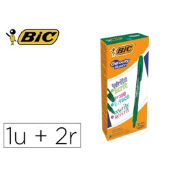 BOLIGRAFO DE GEL BORRABLE VERDE BIC 516531