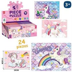 PUZZLE 24 PIEZAS UNICORNIO 25 X 17,50 CM - MODELOS SURTIDOS