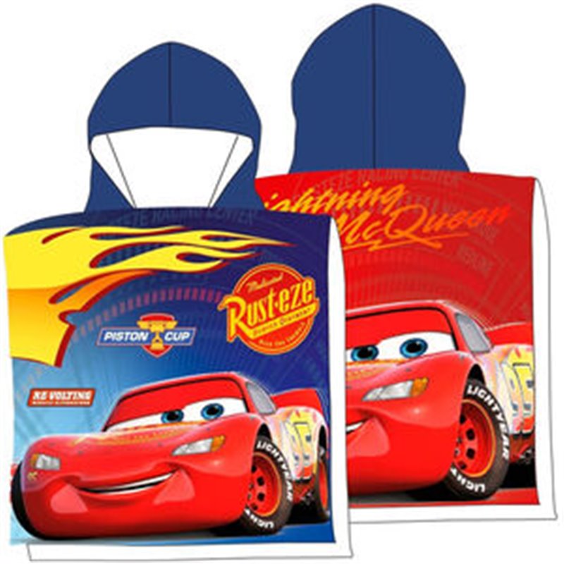 PONCHO TOALLA CARS DISNEY MICROFIBRA