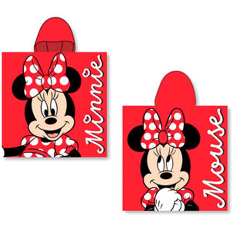 PONCHO TOALLA MINNIE DISNEY MICROFIBRA