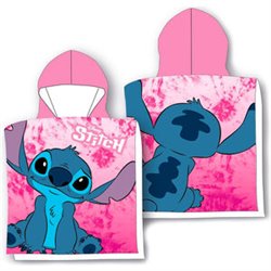 PONCHO TOALLA STITCH DISNEY MICROFIBRA