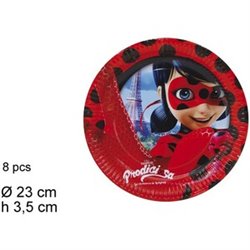 PLATOS LADYBUG 23CM 8UNDS