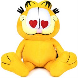 PELUCHE CORAZON GARFIELD 30CM