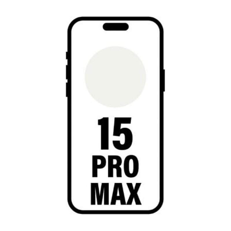 Smartphone Apple iPhone 15 Pro Max 256GB/ 6.7"/ 5G/ Titanio Blanco