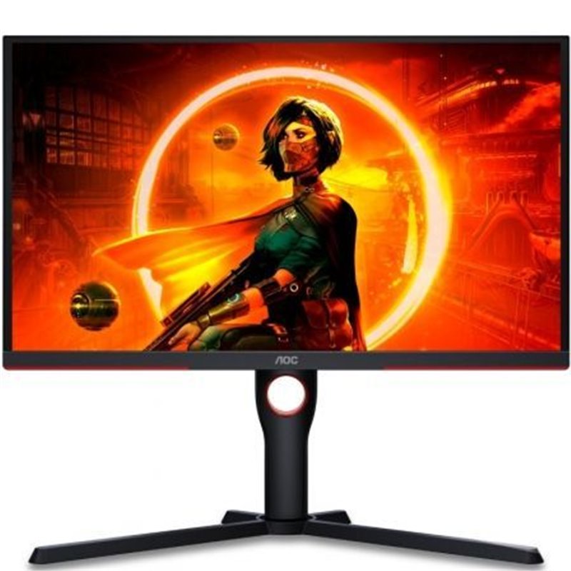 Monitor Gaming AOC 25G3ZM/BK 24.5"/ Full HD/ 0.5ms/ 240Hz/ VA/ Regulable en altura/ Negro y Rojo