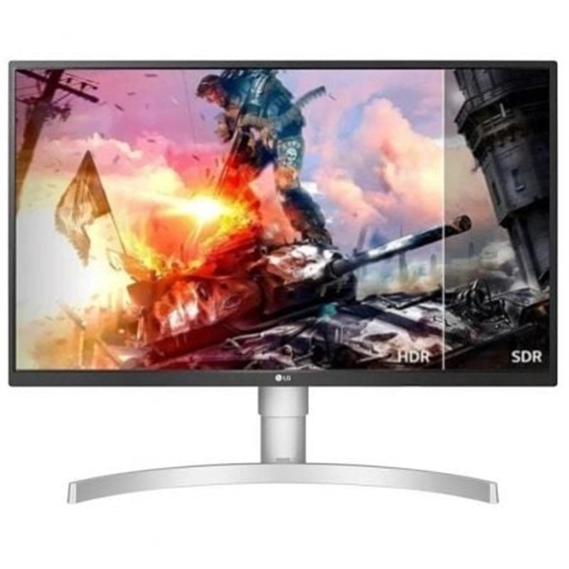 Monitor Gaming Polivalente LG 27UL550P-W 27"/ 4K/ 5ms/ 60Hz/ IPS/ Regulable en altura/ Plata