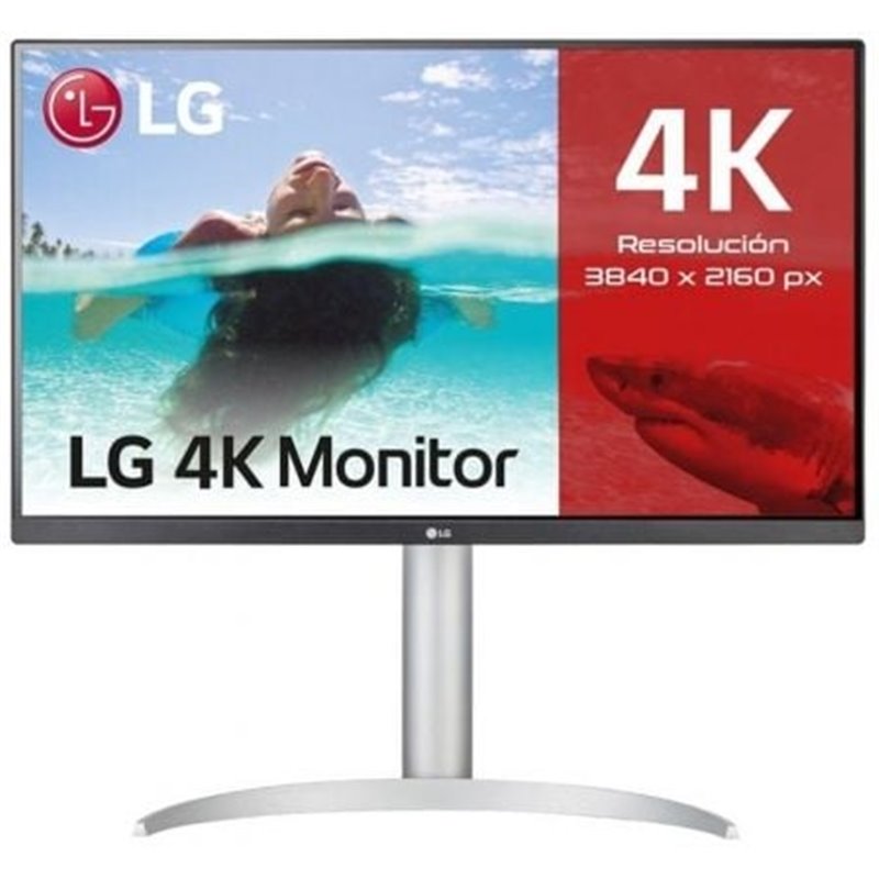 Monitor Profesional LG 27UP85NP-W 27"/ 4K/ Multimedia/ Regulable en altura/ Plata