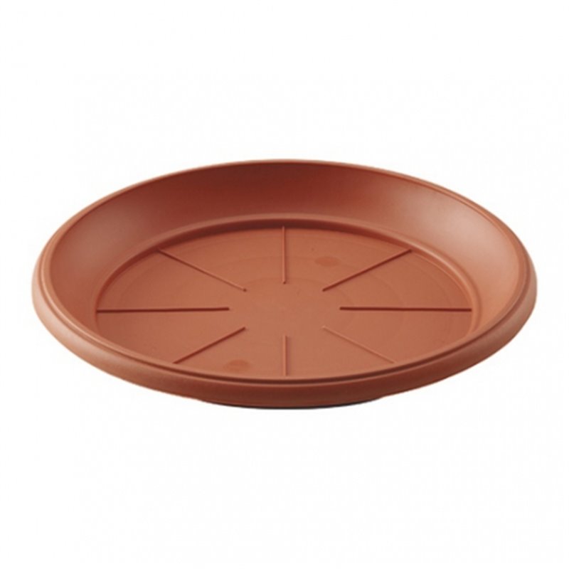 PLATO MACETA PLASTICO MARRON 40cm