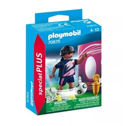 PLAYMOBIL FUTBOLISTA CON MURO DE GOL