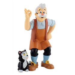 Figura Gepetto Pinocho Disney 7cm