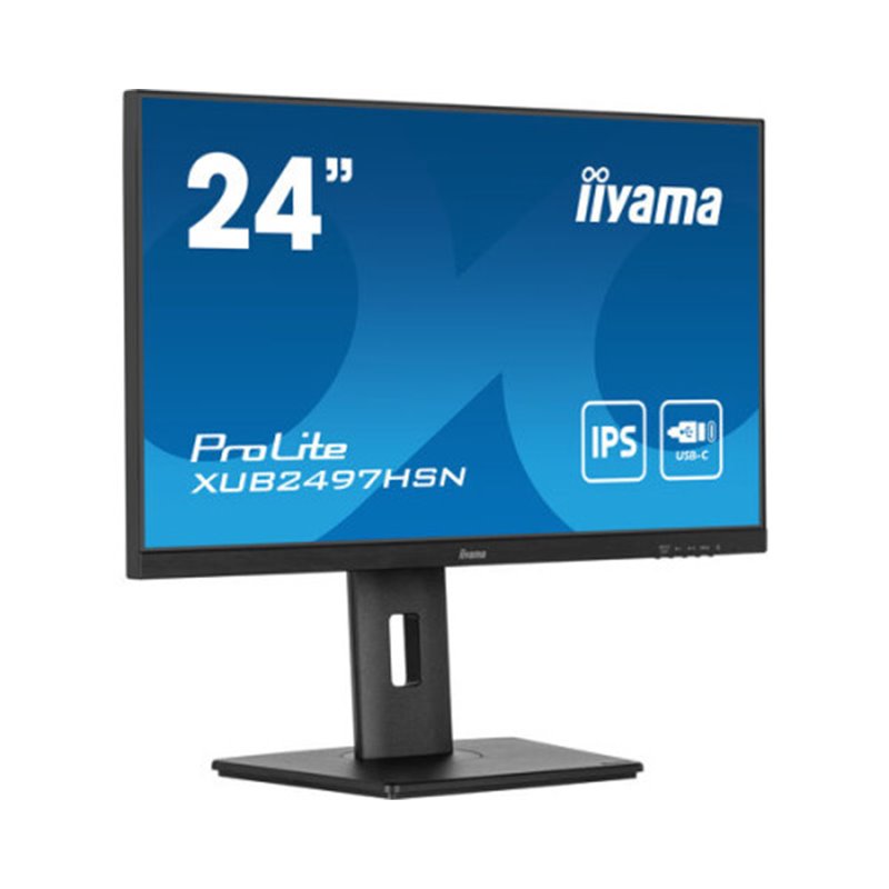 MONITOR IIYAMA 24",PANEL IPS, 100HZ,CONECTOR DOCK USB C,ALTAVO,SALIDA DE AUDIO,PIVOT AMBOS LADOS