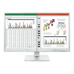 Monitor Profesional LG 27BK55YP-W 27"/ Full HD/ Multimedia/ Regulable en altura/ Blanco