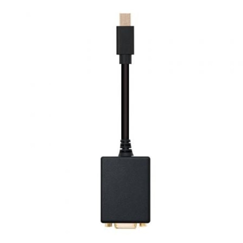 Conversor Nanocable 10.16.0202/ Mini DisplayPort Macho - VGA Hembra/ 15cm/ Negro