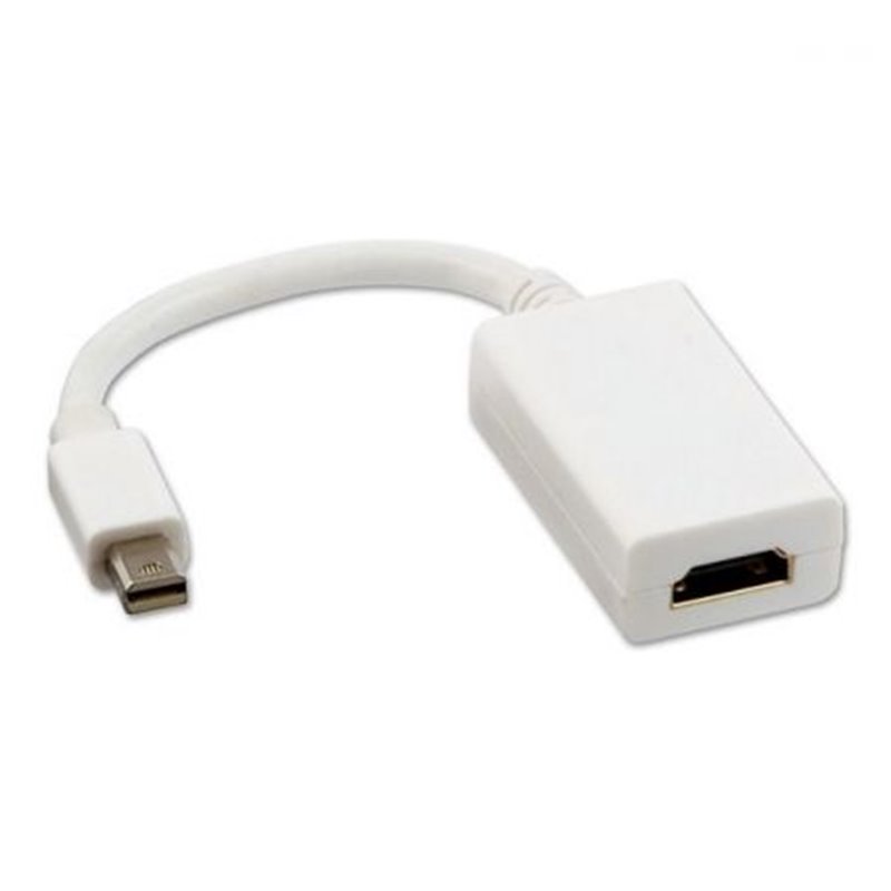 Conversor Nanocable 10.16.0602-W/ Mini DisplayPort Macho - HDMI Hembra/ 15cm/ Blanco