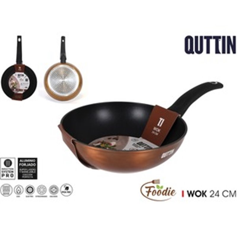 SARTEN WOK 24CM FOODIE QUTTIN