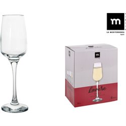 SET 6 COPAS CHAMPAGNE 230CC LAVERE MD