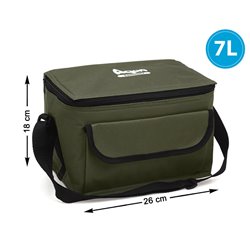 BOLSA NEVERA 26X16X18 CM 7.5L TERMOSELLADO VERDE