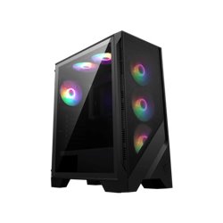 MSI MAG FORGE 120A AIRFLOW carcasa de ordenador Midi Tower Negro, Transparente