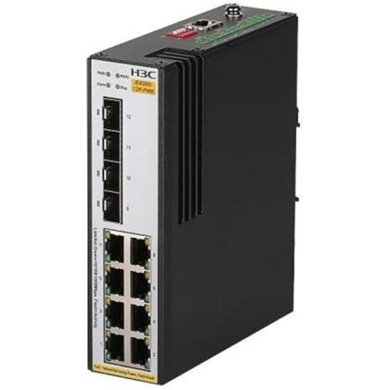 H3C IE4320-12P-UPWR L2 INDUSTRIAL ETHERNET SWITCH WITH 8*10/