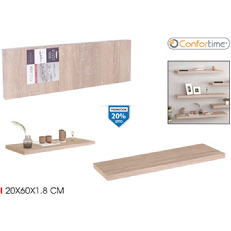 ESTANTERIA MADERA MELAM.20X60 SONOMA-CONFORTIME