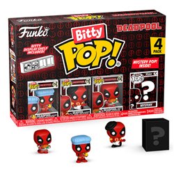 Blister 4 figuras Bitty POP Marvel Deadpool Bathtime