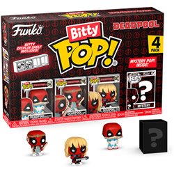 Blister 4 figuras Bitty POP Marvel Deadpool Sleepover