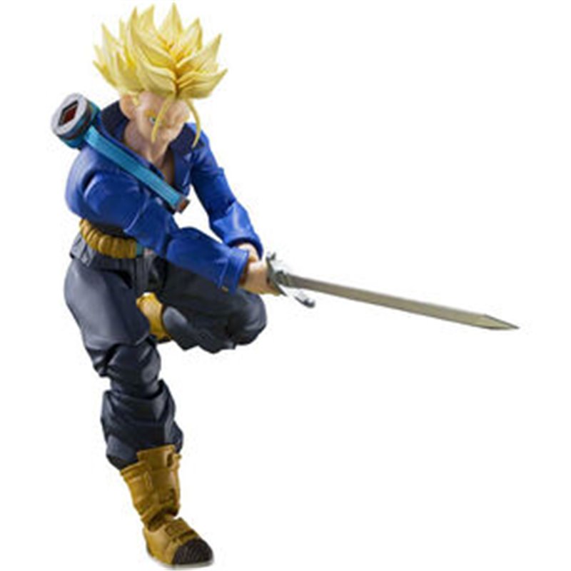 FIGURA SH FIGUARTS SUPER SAIYAN TRUNKS THE BOY FROM THE FUTURE DRAGON BALL Z 14CM