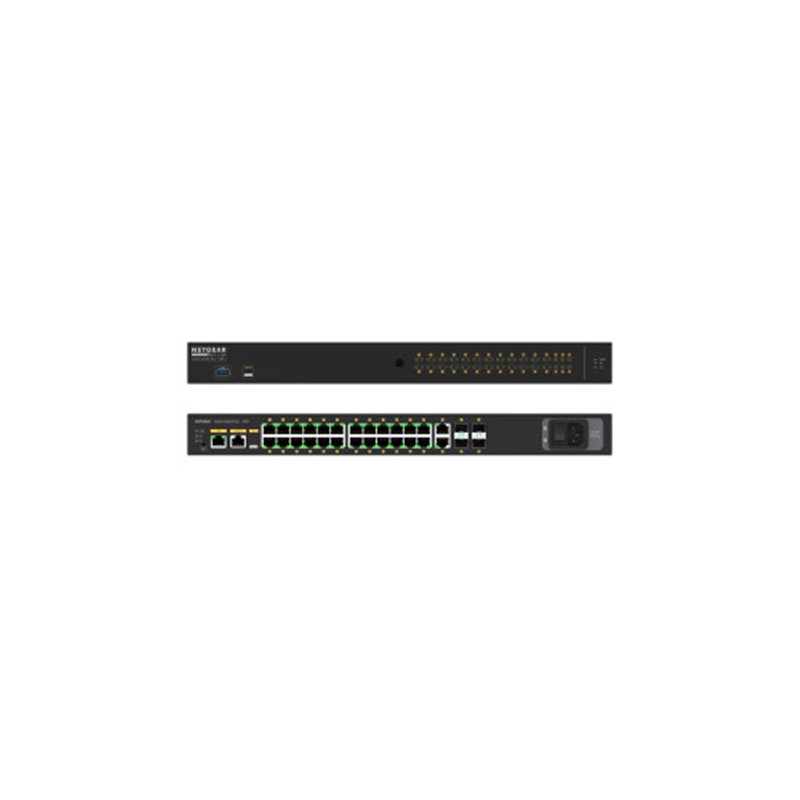 Kramer Electronics M4250-26G4XF-POE+/US Gestionado Gigabit Ethernet (10/100/1000) Energía sobre Ethernet (PoE) Negro